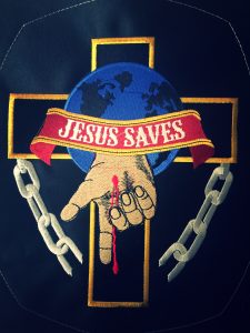 Polar Bell Jesus Biker Patch